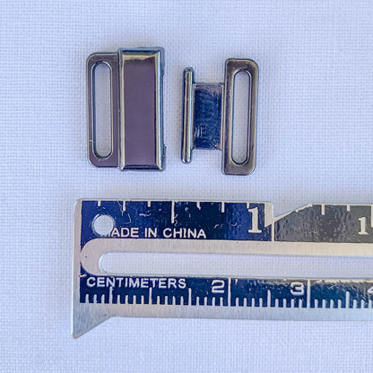 Metal swimwear clasps - Pack of 6 - Choose your colour