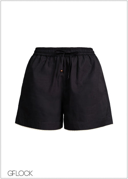 Mid Waist Elasticated Shorts - 231225