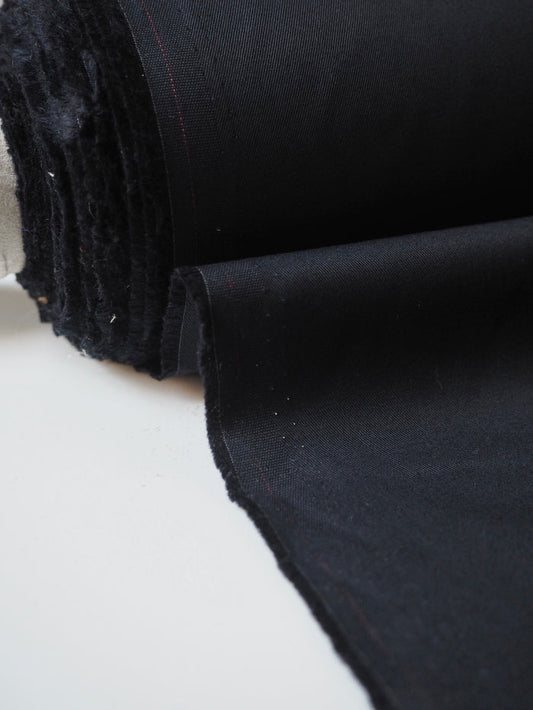Midnight Sateen Cotton Twill
