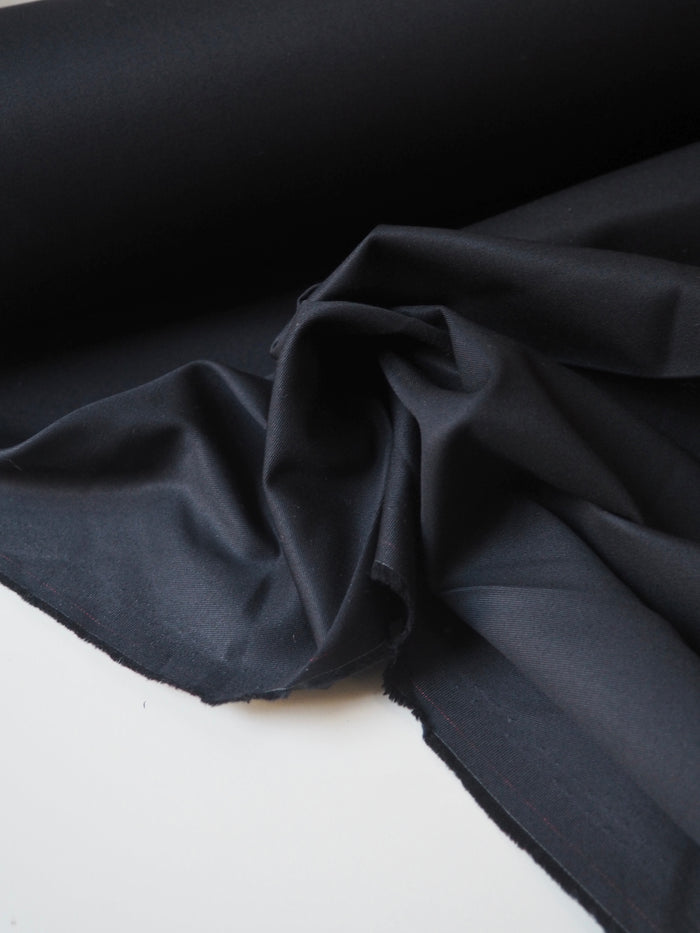 Midnight Sateen Cotton Twill