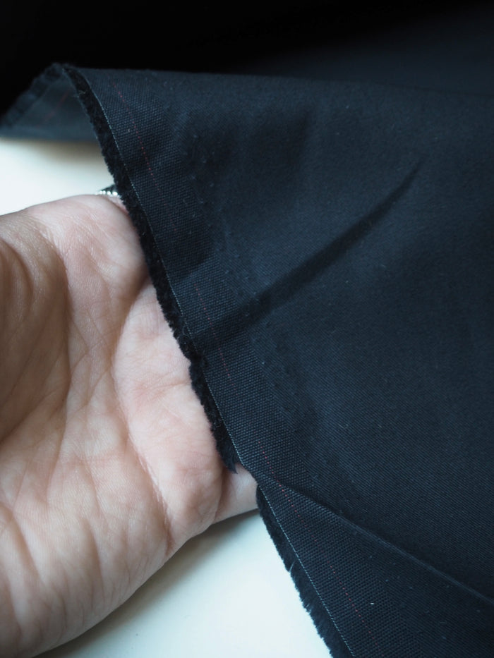 Midnight Sateen Cotton Twill