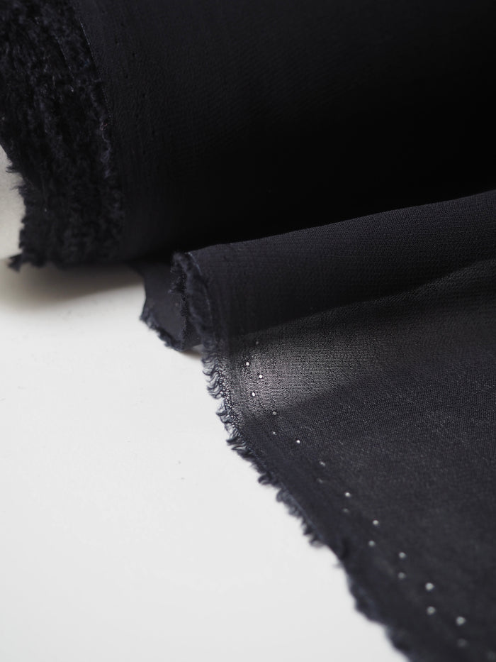 Midnight Viscose Chiffon