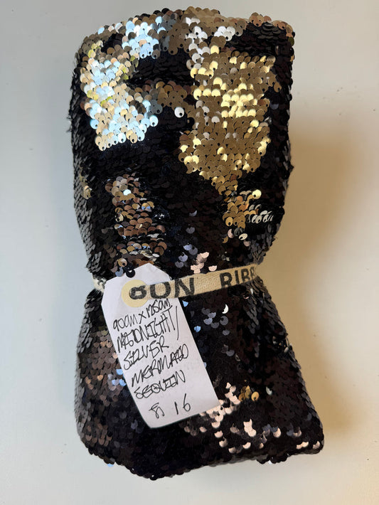 Midnight/Silver Mermaid Sequin Remnant