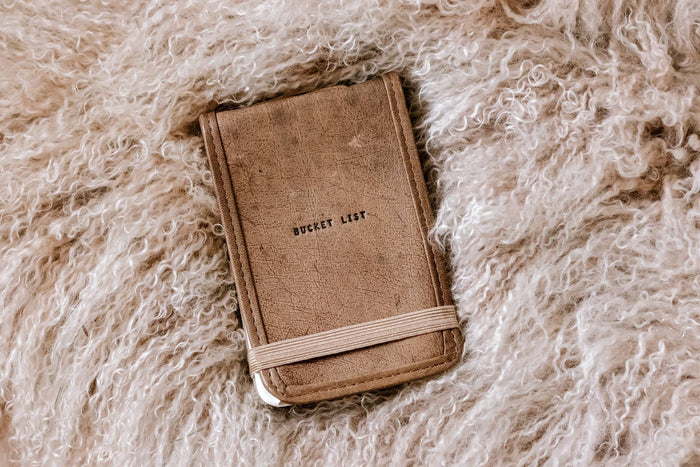 Mini Bucket List Leather Journal