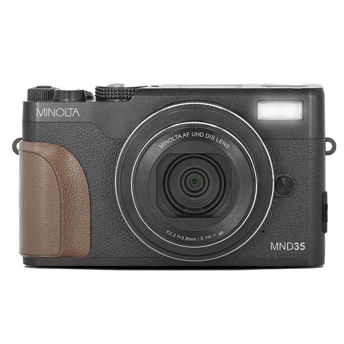 MINOLTA® MND35 64 MP Autofocus / 4K Ultra HD Camera - Black