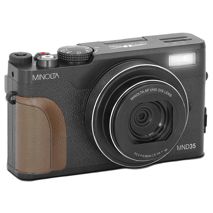 MINOLTA® MND35 64 MP Autofocus / 4K Ultra HD Camera - Black