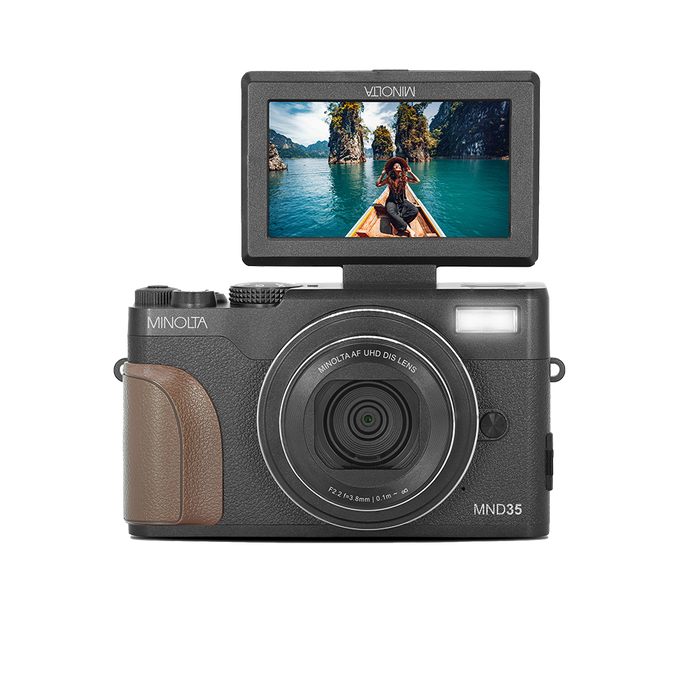 MINOLTA® MND35 64 MP Autofocus / 4K Ultra HD Camera - Black