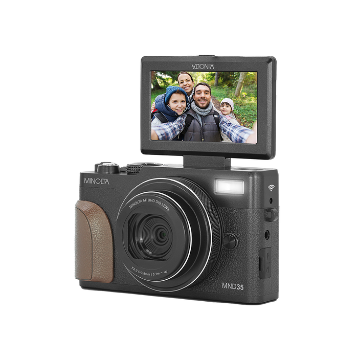 MINOLTA® MND35 64 MP Autofocus / 4K Ultra HD Camera - Black