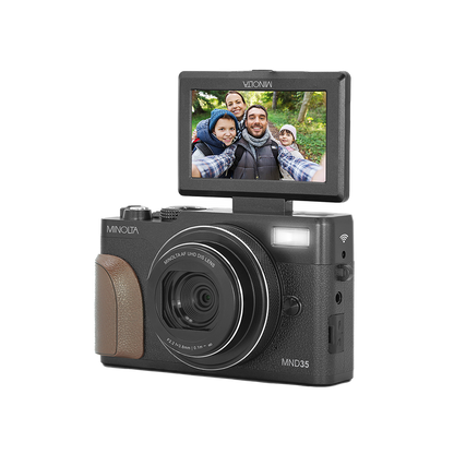 MINOLTA® MND35 64 MP Autofocus / 4K Ultra HD Camera - Black