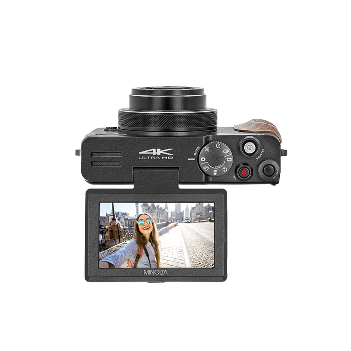 MINOLTA® MND35 64 MP Autofocus / 4K Ultra HD Camera - Black