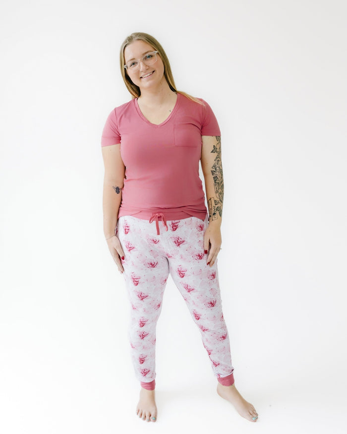 Misty Roses Women's Jogger Pants - Jammie Session