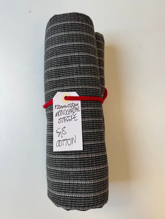 Monochrome Stripe Cotton Remnant