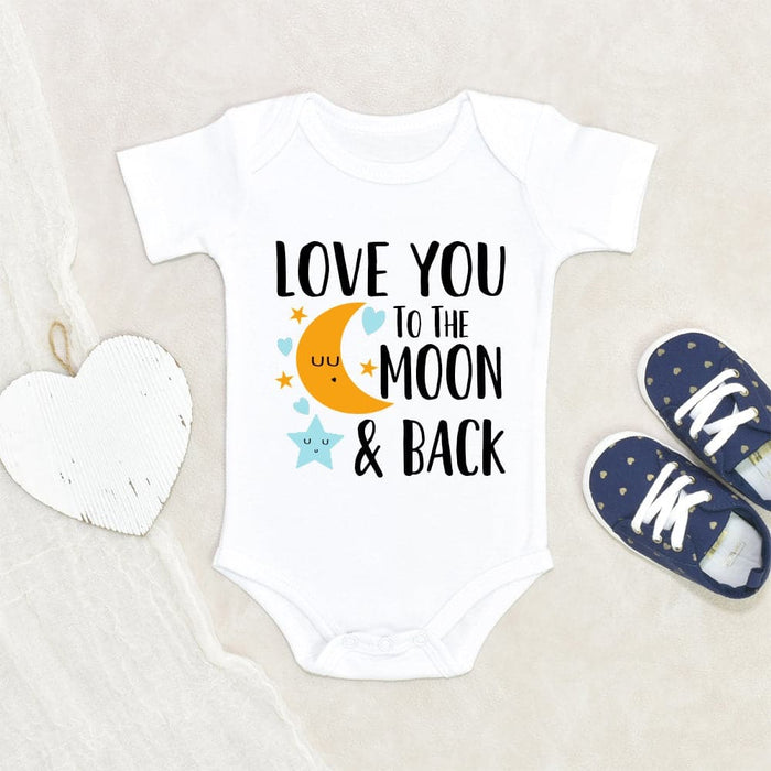 Moon and Back Short Sleeved Onesie