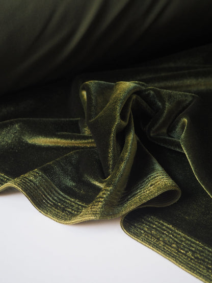 Moss Stretch Velour