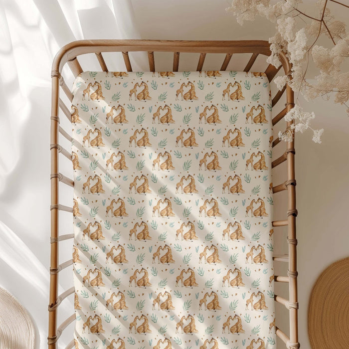 Mother's Love (Giraffe) Crib Sheet - Jammie Session
