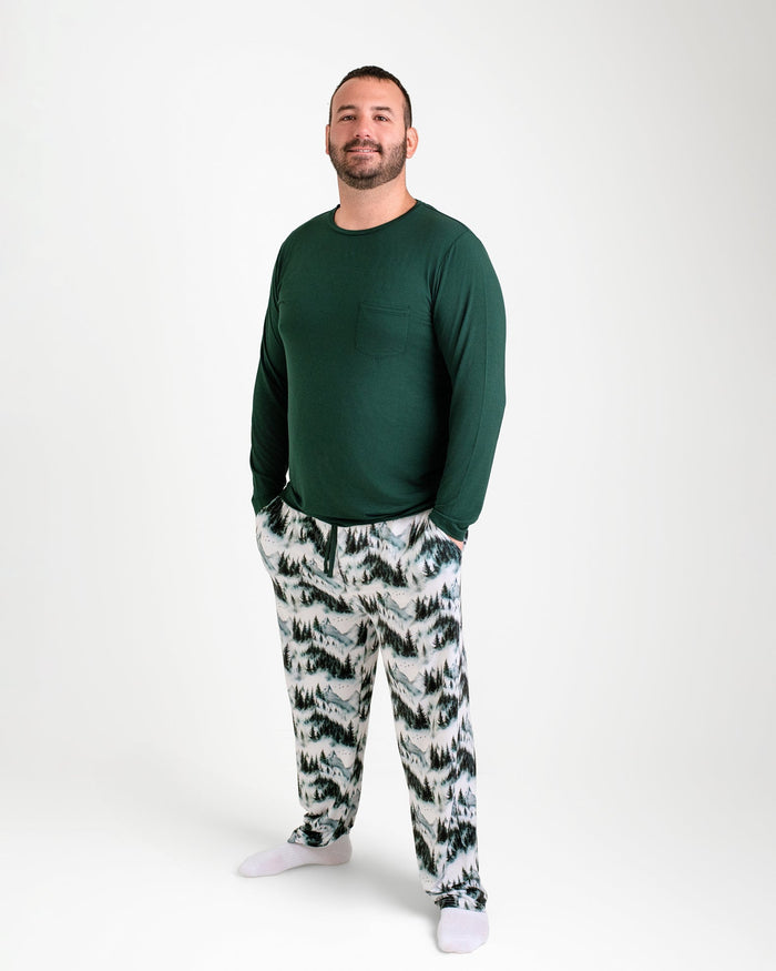 Mountain Mist Men's Solid Long Sleeve Shirt - Jammie Session