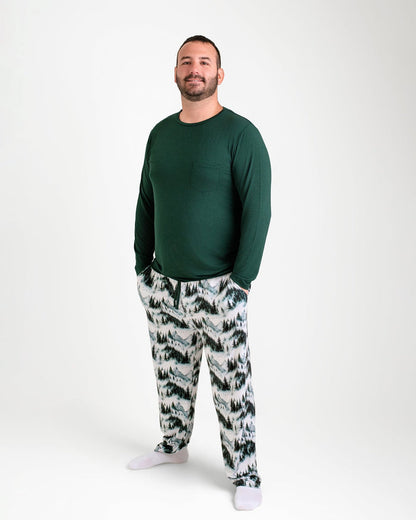 Mountain Mist Men's Solid Long Sleeve Shirt - Jammie Session