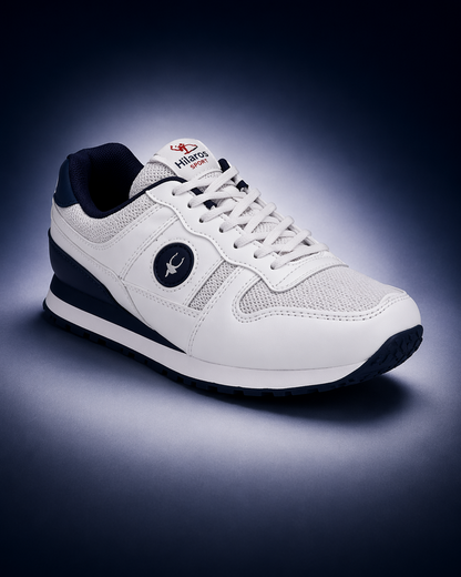Multisport Jogger Shoes- White/Blue (HRL1954WTB)