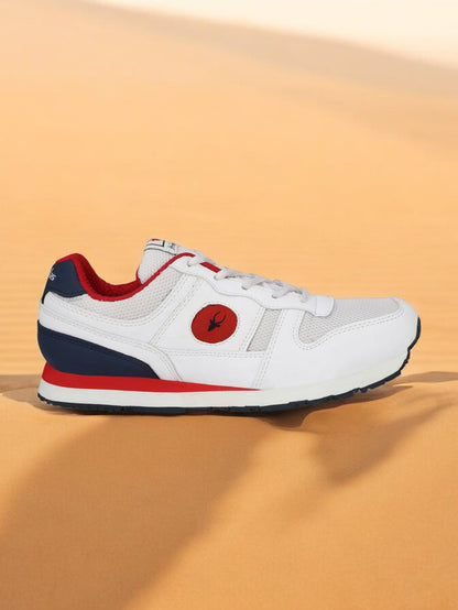 Multisport Jogger Shoes- White/Red (HRL1954WTR)
