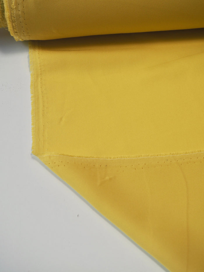 Mustard Silk Satin Chiffon