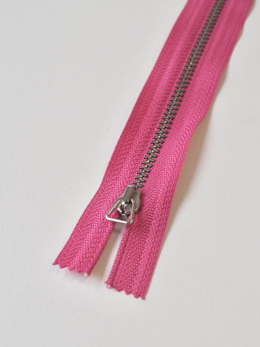 Myzip 34cm/13inch Pink Metal Teeth Zips