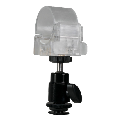 Nanlite Pavotube Transparent Polycarbonate Clip with Mini Ball Head
