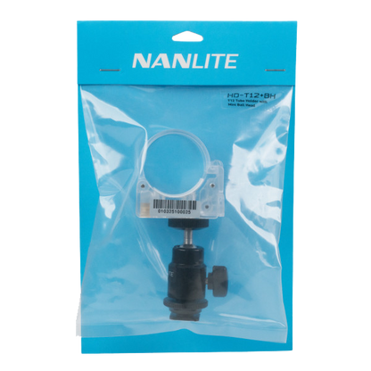 Nanlite Pavotube Transparent Polycarbonate Clip with Mini Ball Head
