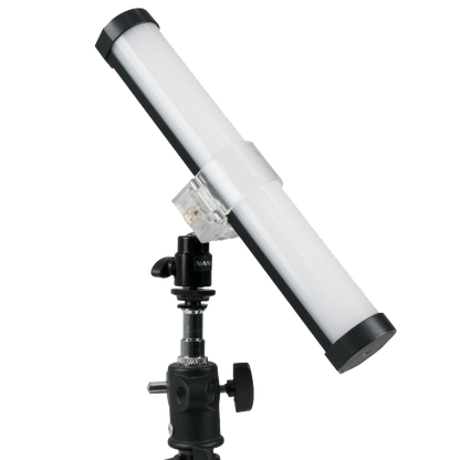 Nanlite Pavotube Transparent Polycarbonate Clip with Mini Ball Head