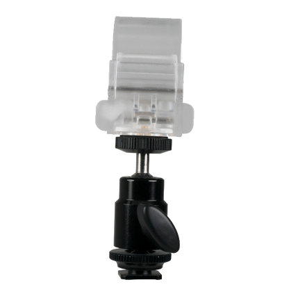 Nanlite Pavotube Transparent Polycarbonate Clip with Mini Ball Head