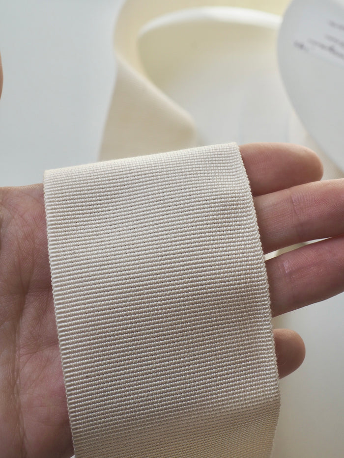 Natural Grosgrain Ribbon 50mm