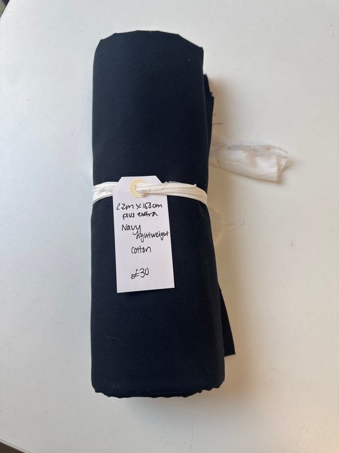 Navy Lightweight Cotton Remnant
