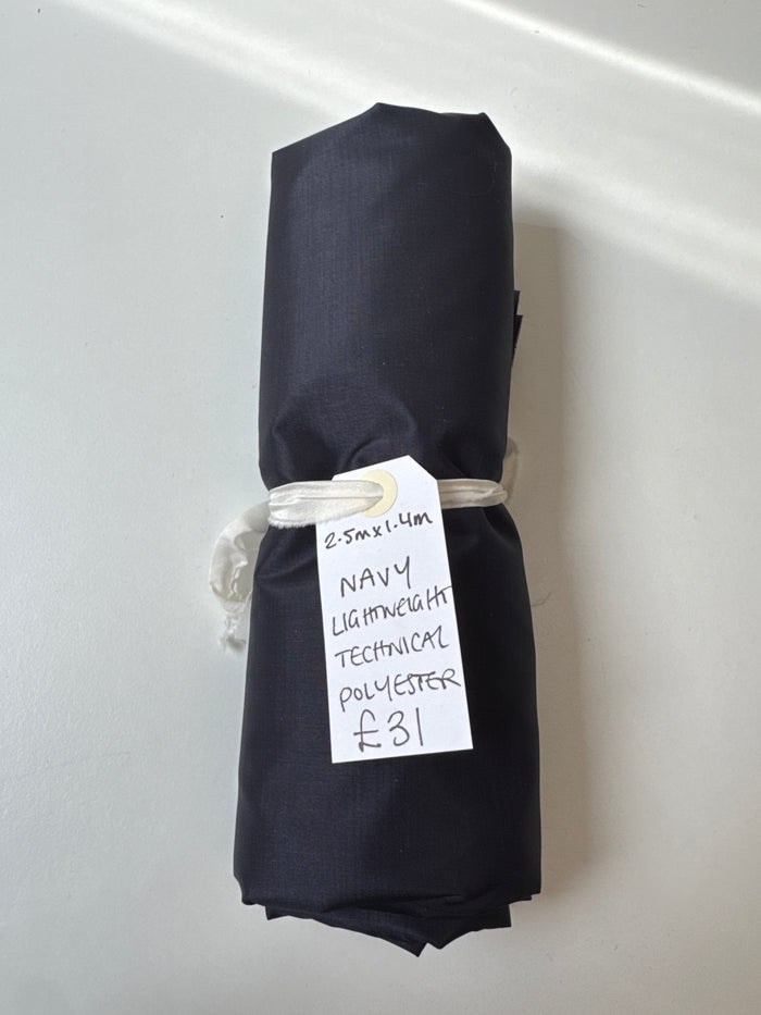 Navy Lightweight Technical Polyester Remnant