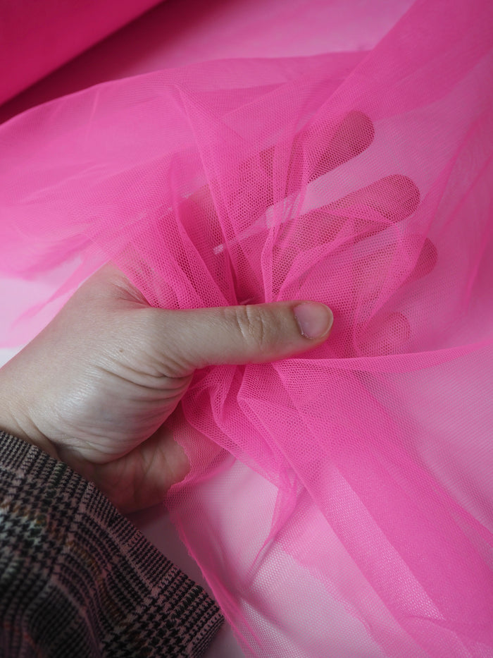 Neon Pink Extra Wide Tulle