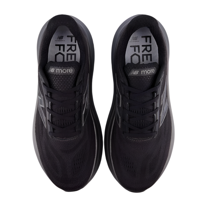 New Balance Men's Fresh Foam X More v6 Running Shoes in Black/Castlerock/Black Metallic AW25