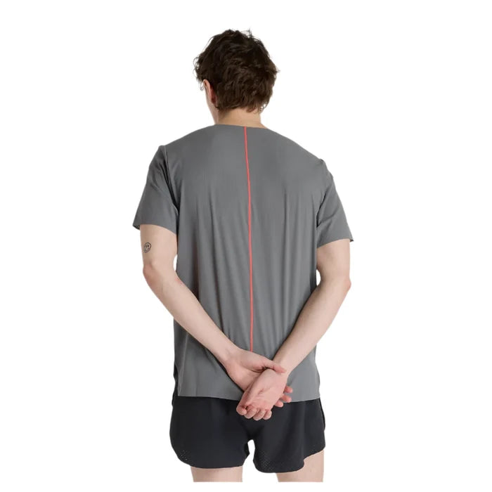 New Balance Men's Race Day Ultralight Short Sleeved Tee in Urgent Red AW25
