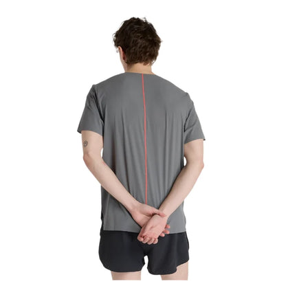 New Balance Men's Race Day Ultralight Short Sleeved Tee in Urgent Red AW25