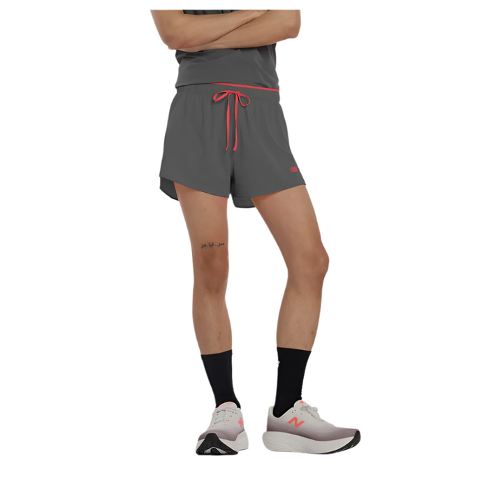New Balance Men's RC Ultra Light Seamless Split Short 3" in Urgent Red AW25