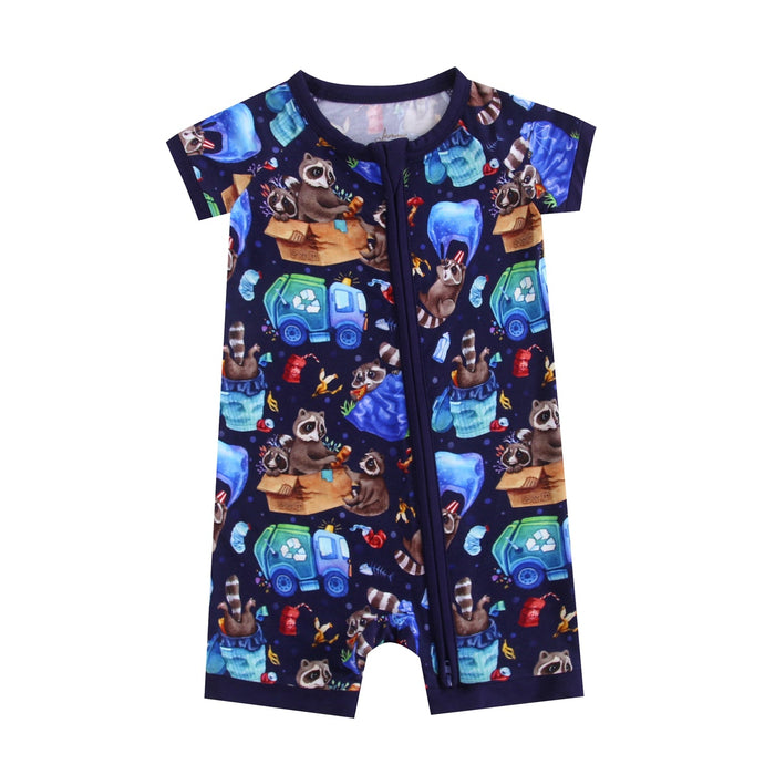 Nocturnal Nonsense Short Sleeve Romper - Jammie Session