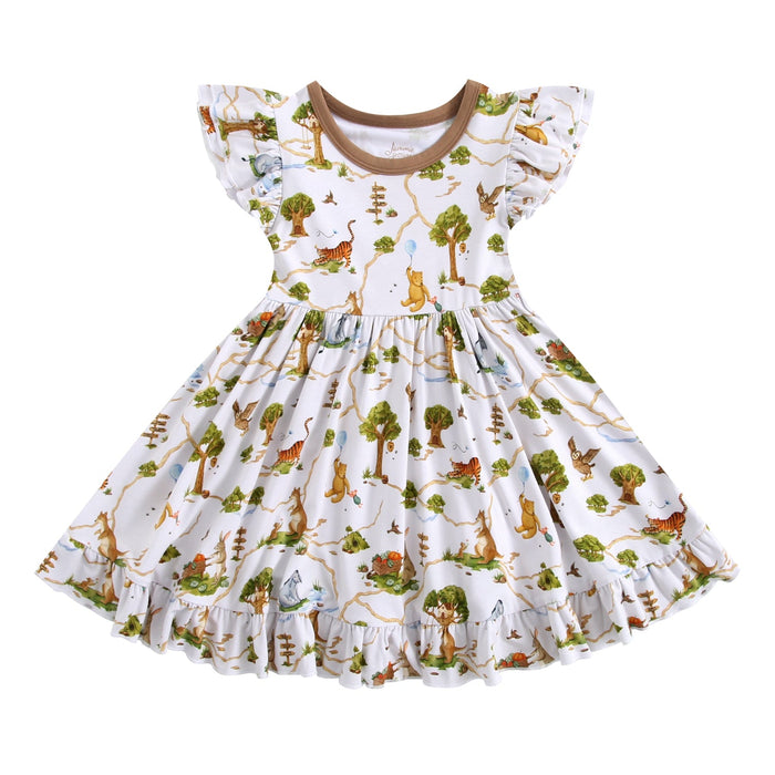 Oh Bother, It's Bedtime Big Kid Twirl Dress - Jammie Session