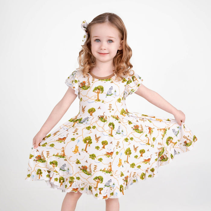 Oh Bother, It's Bedtime Big Kid Twirl Dress - Jammie Session