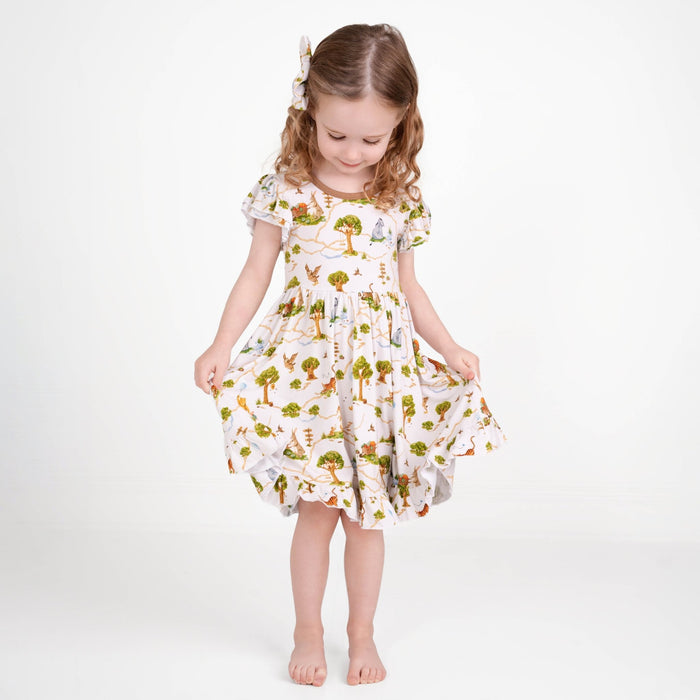 Oh Bother, It's Bedtime Big Kid Twirl Dress - Jammie Session