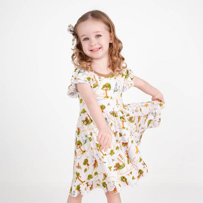 Oh Bother, It's Bedtime Big Kid Twirl Dress - Jammie Session