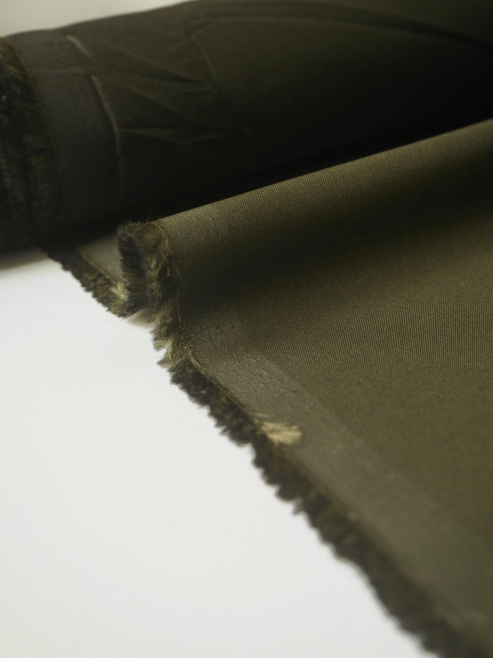 Olive Lightweight Structured Silk Blend