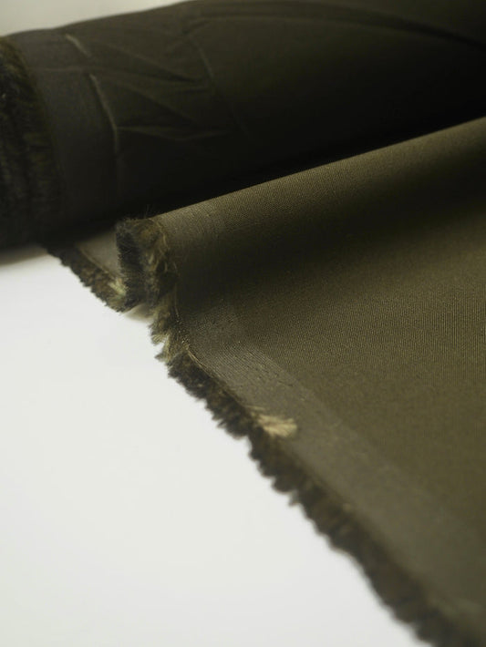 Olive Lightweight Structured Silk Blend