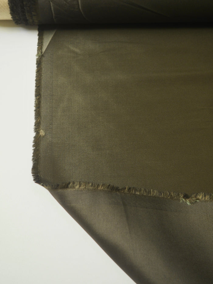 Olive Lightweight Structured Silk Blend