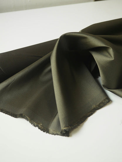 Olive Lightweight Structured Silk Blend