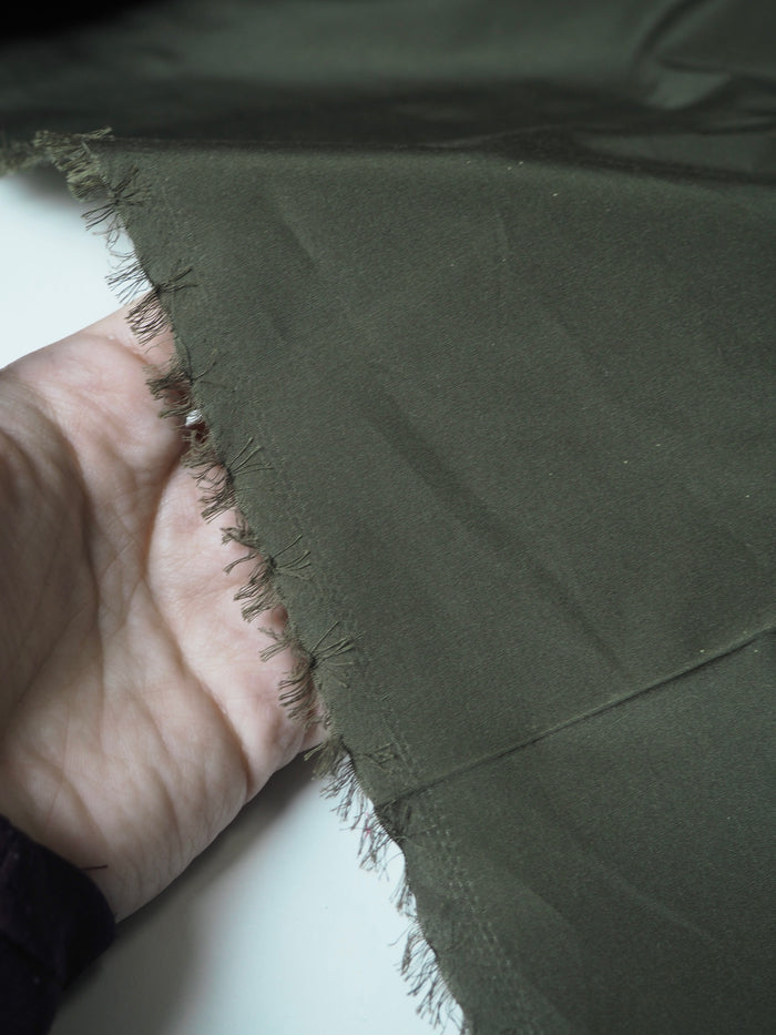 Olive Silk/Cotton Taffeta