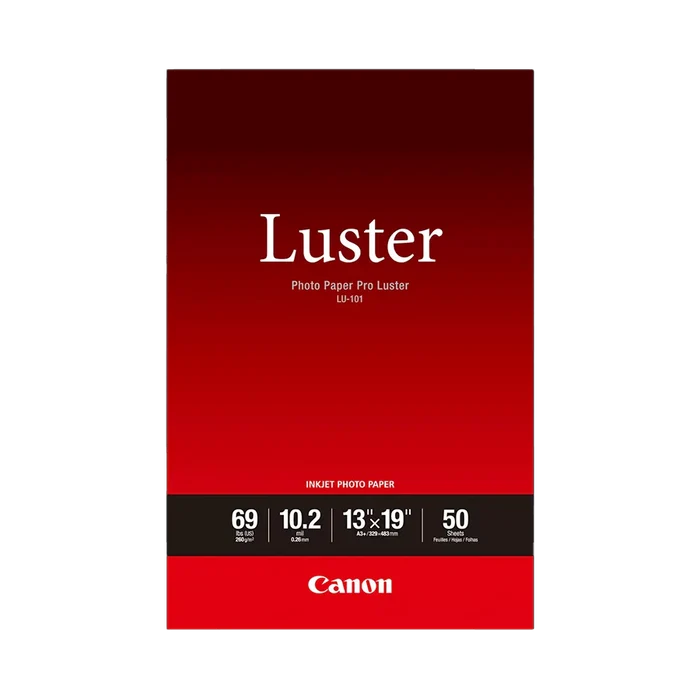 OPEN BOX- Canon Pro Luster Paper 255 gsm 13 x 19", 50 Sheets
