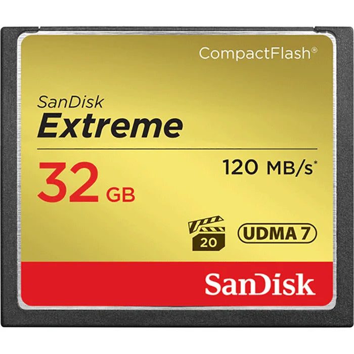 OPEN BOX- Sandisk Extreme Compact Flash Memory Card 32GB