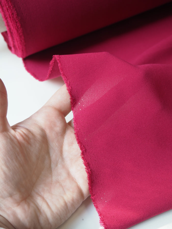 Orchid Heavy Silk Georgette